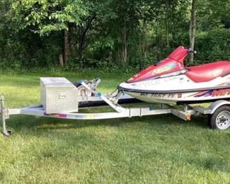 1995 Wet Jet Watercraft & 2 place Triton trailer