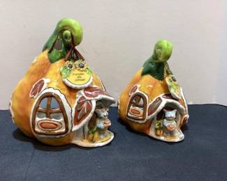 Blue Sky pumpkin tea light holders