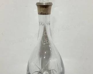 Sterling silver & crystal decanter