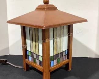 Mission style lamp