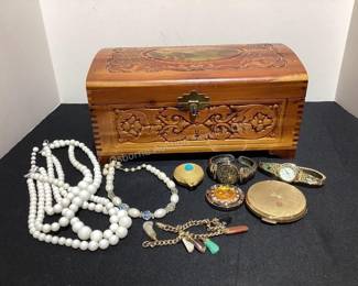 Wood jewelry box & more