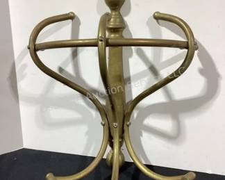 Brass wall coat rack