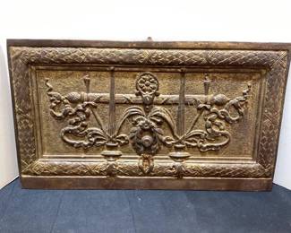 Cast iron door panel