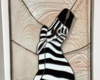 Zebra stained glass