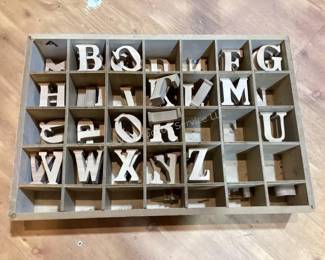 Wood letters for crafts