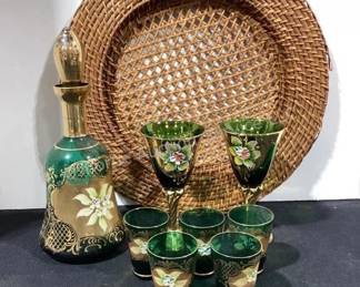 Murano decanter set