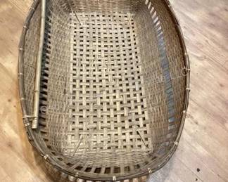 Large handwoven wicker basket