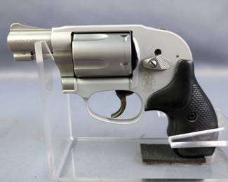 Smith & Wesson 638-3 .38 S&W Spl +P 5-Shot Revolver SN# CMY0132, Marked 'Molon Labe' (Greek For Come And Take Them), In Nylon Holster