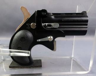 Cobra CB38 .38 Spl Over/Under Derringer Pistol SN# CT023767, In Bianchi Leather Holster
