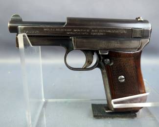 Mauser 1914 7.65mm Pistol SN# 376394, 2 Total Mags, In Leather Holster