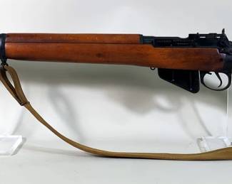Enfield/ IAC No. 4 Mk1/3(F)FTR .303 British Bolt Action Rifle SN# 50.63C5453, With Bayonet, Peep Sight, Canvas Sling, Marked US Property