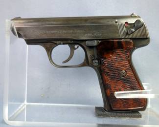 J.P. Shuer & Sohn 38H 7.65mm Pistol SN# 389732, 2 Total Mags, In Leather Holster