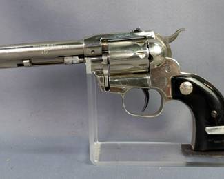 High Standard Double Nine .22 LR 9-Shot Revolver SN# 1043866 W-101, Hinge Pin For Cylinder Missing, Includes Some Springs And Parts, In Ruger Hard Case