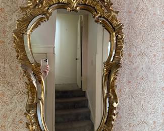 Hollywood Regency mirror $150