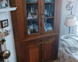 Cherry Corner Cupboard