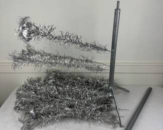 Lot #253 Vintage Evergleam Aluminum Christmas Tree