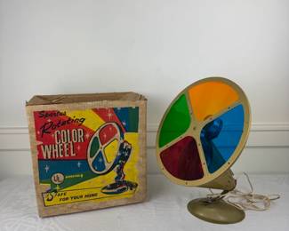 Lot #2 Vintage Spartus Rotating Color Wheel