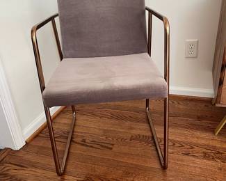 C2 - $950. CB2 / Crate & Barrel Glass Table With 6 Rouka Chairs. This set is in great condition! Measures 36" Wide x 72" Deep x 29.5"Tall. ( Set was purchased for $2794.) Chairs are CB2 Rouka Chairs measures 20" wide x 18" deep x 30.5" tall.