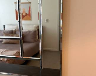 C33 - $125. Beautiful Wall Mirror. Measures 41.5" Wide x 29" Tall