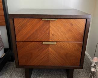 C30 - $85. West Elm Night Stand, in good condition. Just has some light surface wear. Drawers slide well. Measures 22" Wide x 16" Deep x 24" Tall. (Retails for $200.)