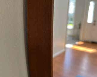 C7 - $150. Beautiful West Elm Wooden framed Mirror. Measures 37" Wide x 23" Tall.