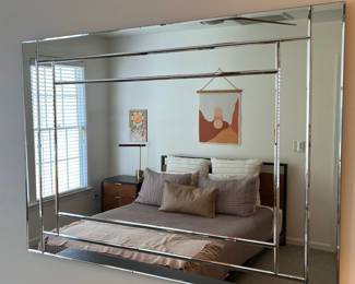 C33 - $125. Beautiful Wall Mirror. Measures 41.5" Wide x 29" Tall
