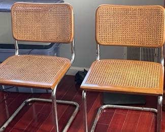 2 Chairs with Caning