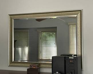 Large Mirror with Silver Frame