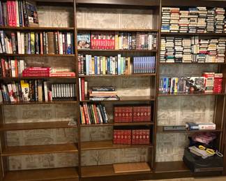 Books and 8 track tapes