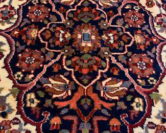 D9 - $65. Vibrant wool rug. 36"x62".