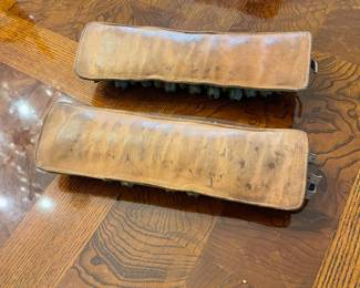 D17 - $30. Set of vintage Ghungroo. Brass bells on leather.