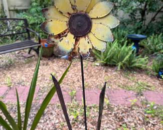Big metal sunflower