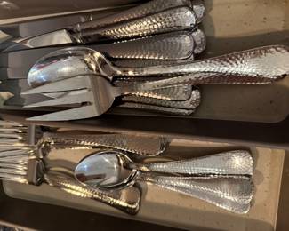 Reed and Barton hammered stainless