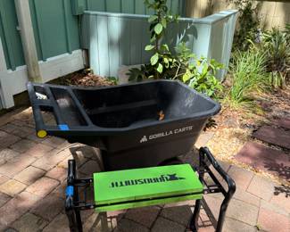 Yardsmith and a Gorilla cart