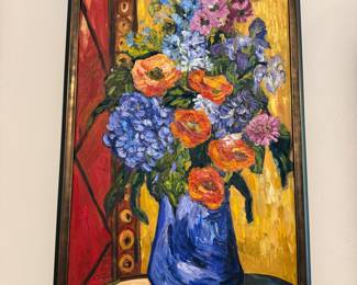 Irene Salley large oil painting