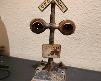 Railroad Crossing Signal (metal) - $10.00