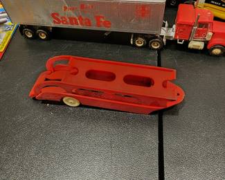 Car Trailer - Red Plastic - $8.00
