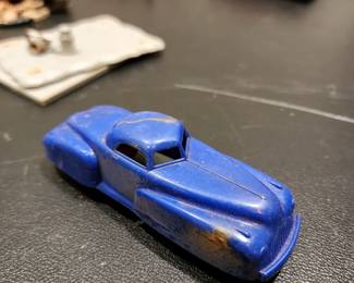 Renwal plastic toy car - Blue Fast Back Coupe (c. 1940's or 1950's) - $8.00