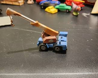 Matchbox Blue Mobile Crane - $8.00