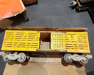 Lionel 6656 Yellow Stock Car (in Box) - $15.00
