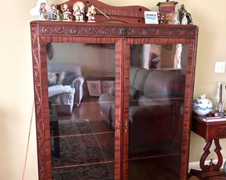 Mahogany display cabinet