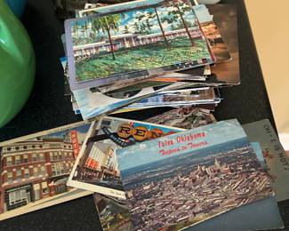 collection of vintage postcards