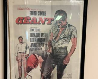 awesome French poster of the classic Giant movie