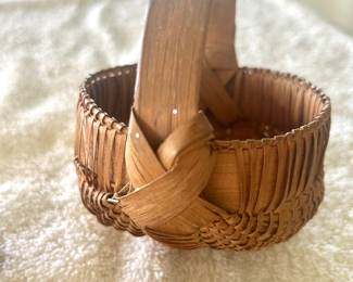 Very old Miniature Appalachian egg basket