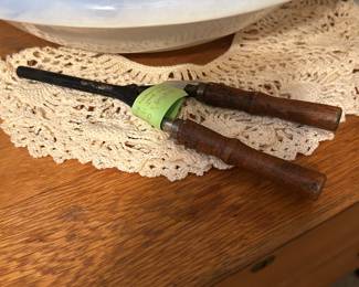 antique curling iron