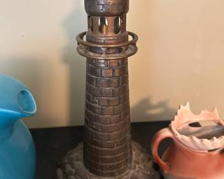 solid brass lighthouse