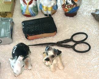 Mini Tobys -marked Japan , mini urn marked occupied Japan. Prayer book circa 1932 .