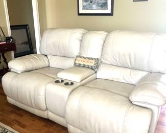 leather loveseat recliner