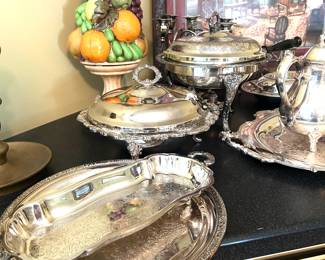 lots of exceptional silver-plate items