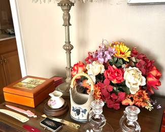 candlesticks, pottery,